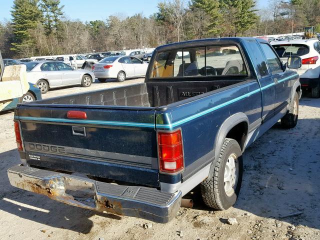 1B7GL23X3SS144353 - 1995 DODGE DAKOTA GREEN photo 4