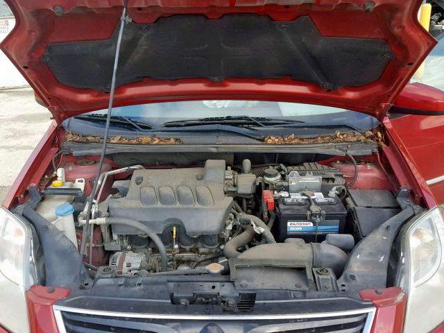 3N1AB6AP2BL630155 - 2011 NISSAN SENTRA 2.0 RED photo 7