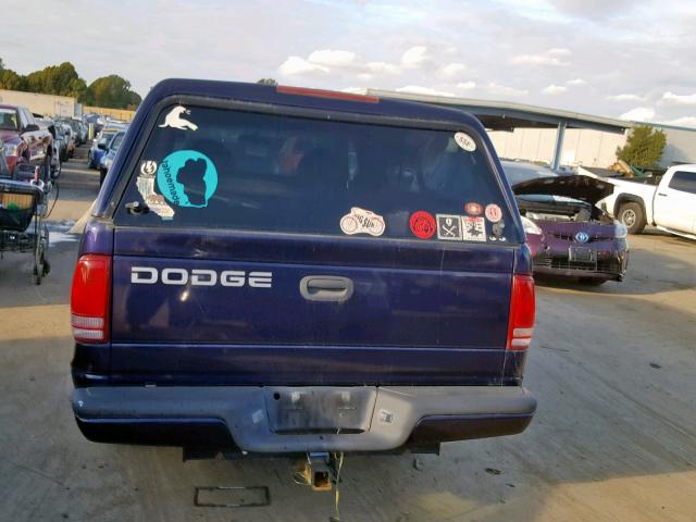 1B7FL26X6WS599596 - 1998 DODGE DAKOTA PURPLE photo 6