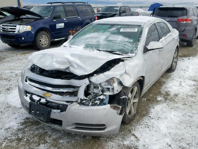 1G1ZC5E02CF371272 - 2012 CHEVROLET MALIBU 1LT ვერცხლისფერი ფოტო 2