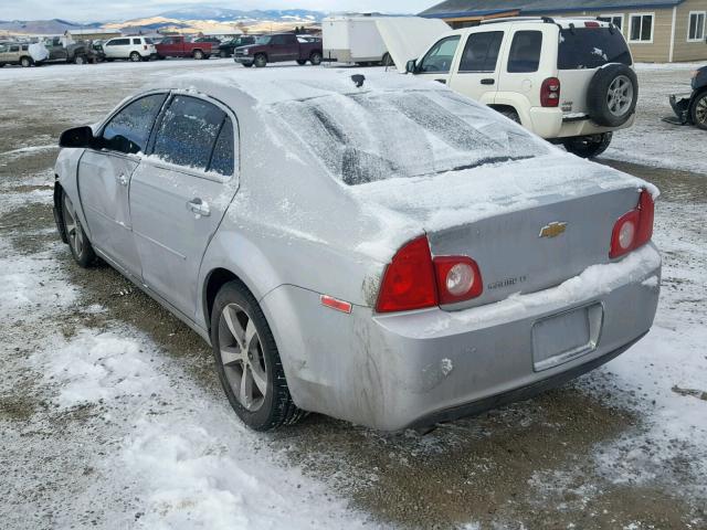 1G1ZC5E02CF371272 - 2012 CHEVROLET MALIBU 1LT ვერცხლისფერი ფოტო 3
