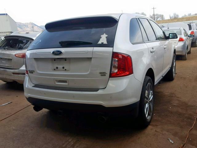 2FMDK4JC2CBA41336 - 2012 FORD EDGE SEL WHITE photo 4