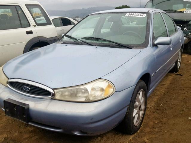 1FAFP66L3WK260969 - 1998 FORD CONTOUR LX BLUE photo 2