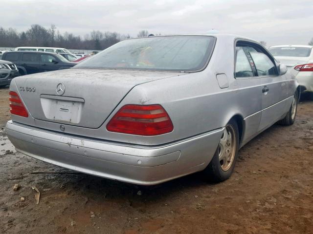 WDBGA70G5XA413066 - 1999 MERCEDES-BENZ CL 500 GRAY photo 4