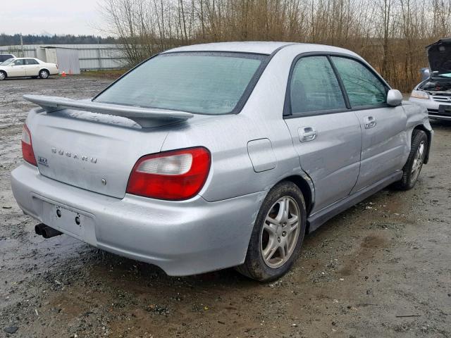 JF1GD29683G502357 - 2003 SUBARU IMPREZA WR SILVER photo 4