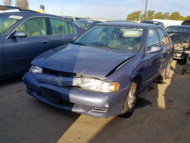 1N4AB41D9XC714151 - 1999 NISSAN SENTRA BAS BLUE photo 2