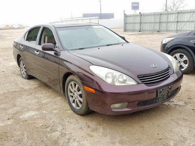 JTHBF30G120046279 - 2002 LEXUS ES 300 MAROON photo 1