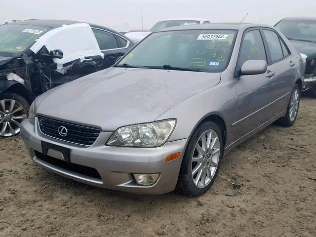 JTHBD192130073985 - 2003 LEXUS IS 300 SILVER photo 2