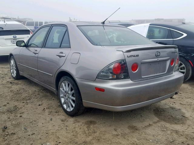 JTHBD192130073985 - 2003 LEXUS IS 300 SILVER photo 3