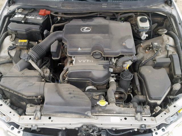 JTHBD192130073985 - 2003 LEXUS IS 300 SILVER photo 7