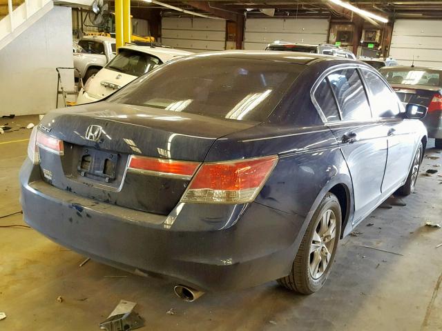 1HGCP2F45BA104626 - 2011 HONDA ACCORD LXP BLUE photo 4