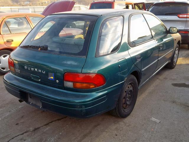 JF1GF4356WH810471 - 1998 SUBARU IMPREZA L GREEN photo 4