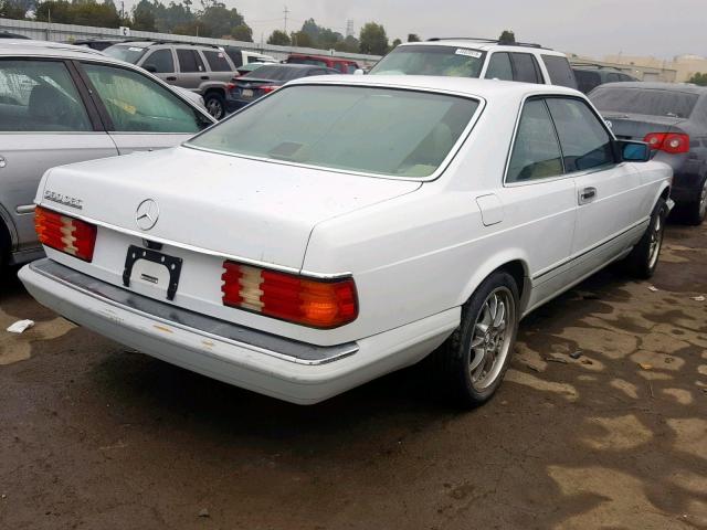 WDBCA45E9LA536870 - 1990 MERCEDES-BENZ 560 SEC WHITE photo 4