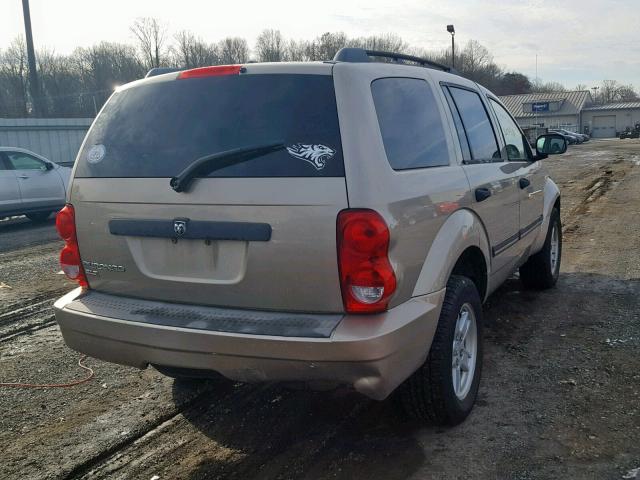 1D8HB48N08F150320 - 2008 DODGE DURANGO SL TAN photo 4