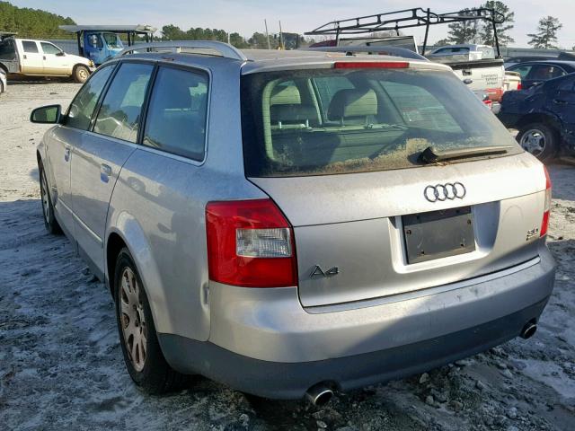 WAUVT68E53A236588 - 2003 AUDI A4 3.0 AVA SILVER photo 3