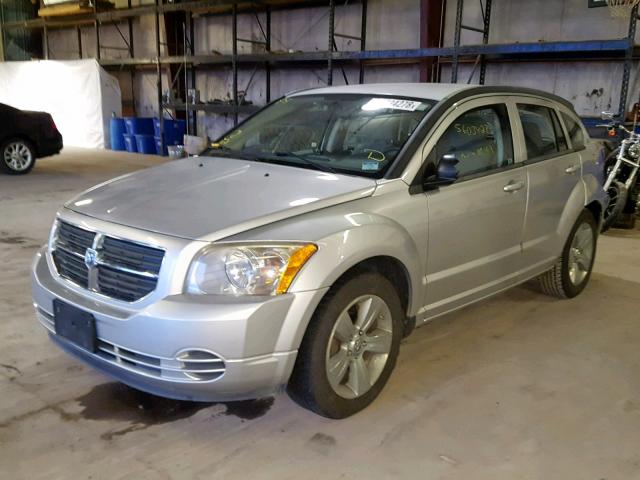 1B3CB4HA6AD602165 - 2010 DODGE CALIBER SX SILVER photo 2