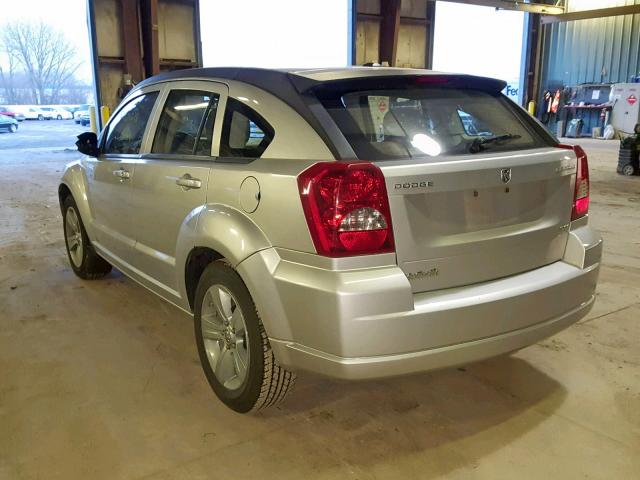 1B3CB4HA6AD602165 - 2010 DODGE CALIBER SX SILVER photo 3