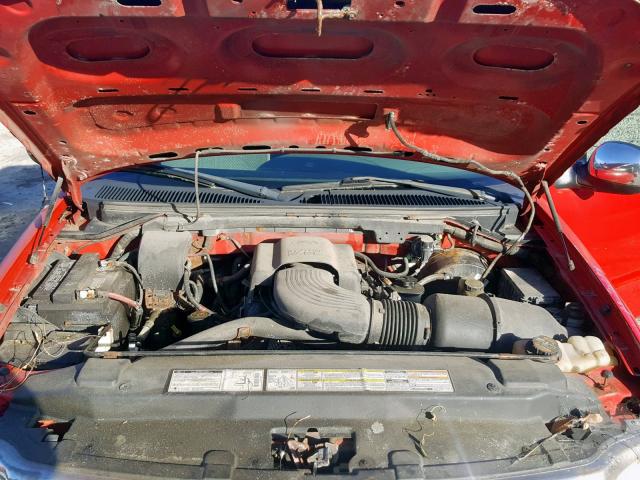 1FTRX17W0XNB27220 - 1999 FORD F150 RED photo 7