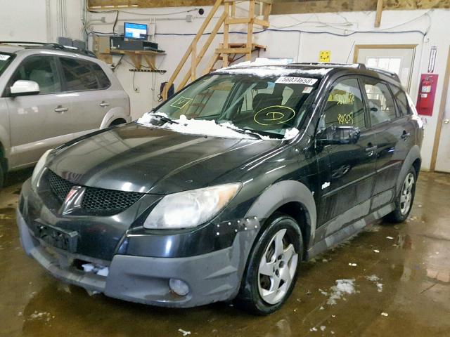 5Y2SL62844Z407889 - 2004 PONTIAC VIBE BLACK photo 2