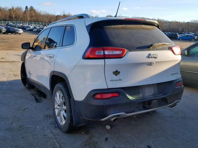 1C4PJMDS7EW251665 - 2014 JEEP CHEROKEE L WHITE photo 3