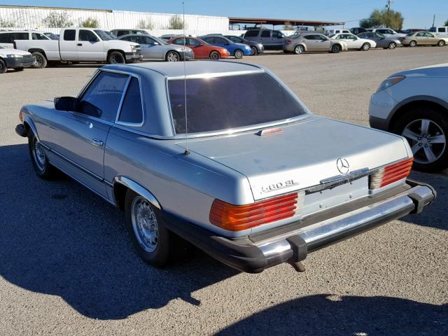 WDBBA45A6BB004963 - 1981 MERCEDES-BENZ 380 SL SILVER photo 3