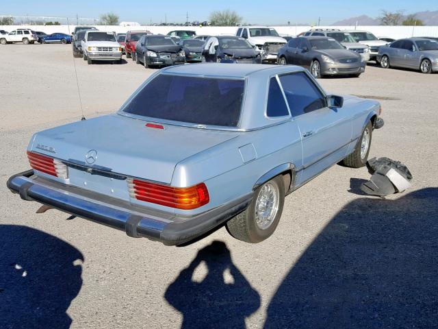 WDBBA45A6BB004963 - 1981 MERCEDES-BENZ 380 SL SILVER photo 4