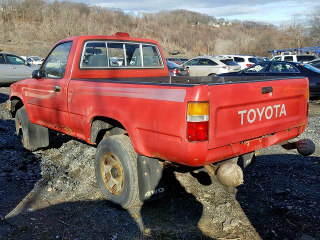 JT4RN01P6S7072593 - 1995 TOYOTA PICKUP 1/2 RED photo 3