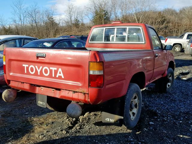 JT4RN01P6S7072593 - 1995 TOYOTA PICKUP 1/2 RED photo 4