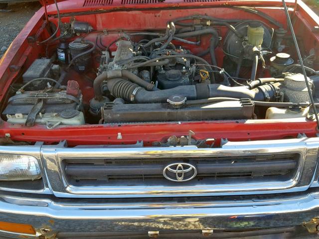 JT4RN01P6S7072593 - 1995 TOYOTA PICKUP 1/2 RED photo 7