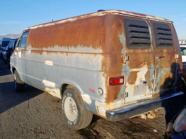 B21BF7K206757 - 1977 DODGE VAN GRAY photo 3