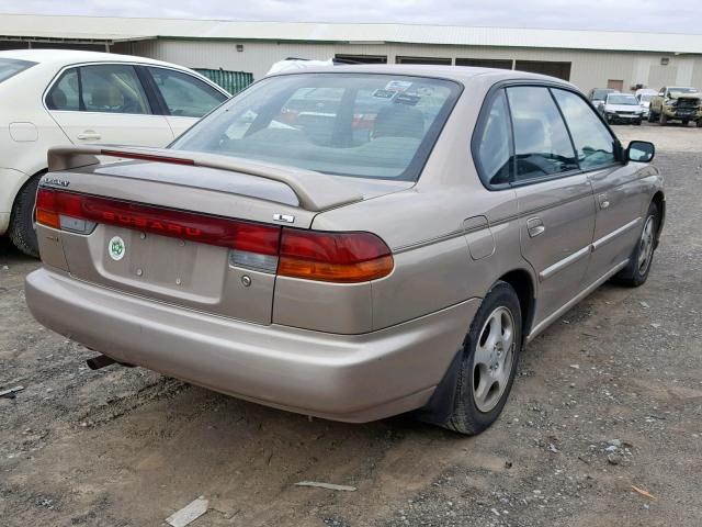 4S3BD4358X7259820 - 1999 SUBARU LEGACY L BEIGE photo 4