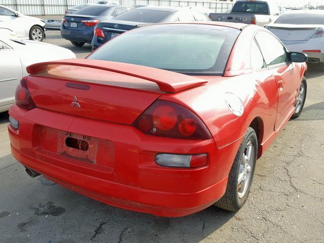 4A3AC84L4YE059837 - 2000 MITSUBISHI ECLIPSE GT RED photo 4