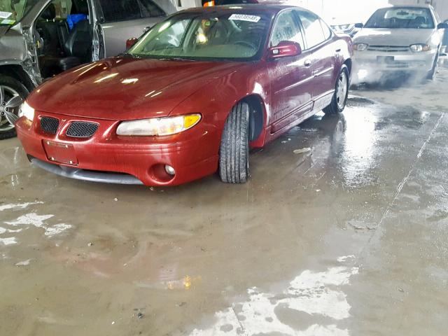 1G2WP52K43F121315 - 2003 PONTIAC GRAND PRIX RED photo 2