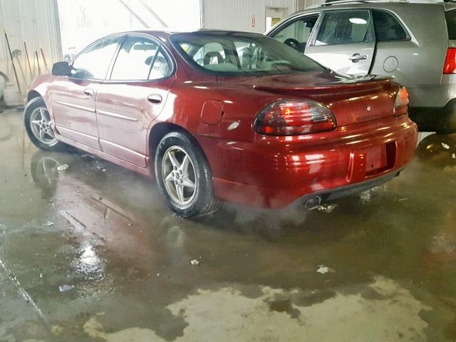 1G2WP52K43F121315 - 2003 PONTIAC GRAND PRIX RED photo 3