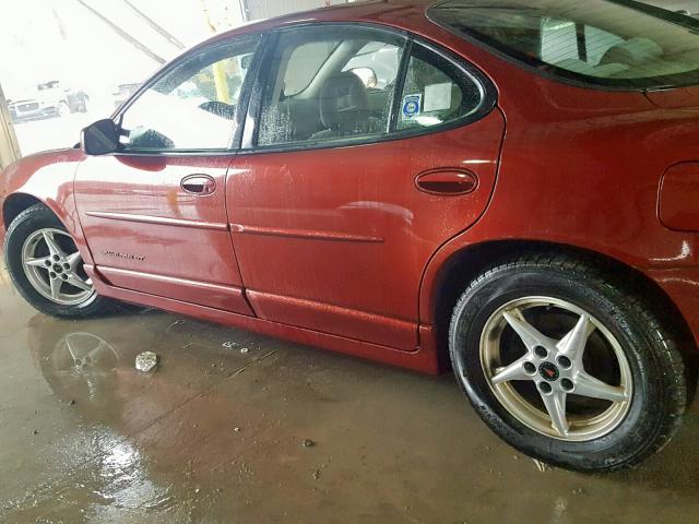 1G2WP52K43F121315 - 2003 PONTIAC GRAND PRIX RED photo 9