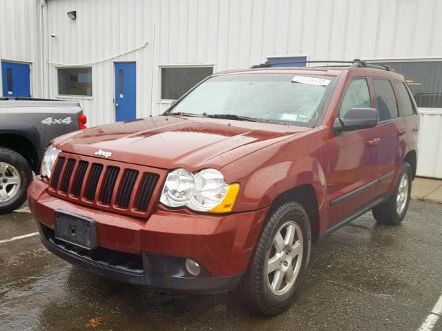 1J8GR48K68C235152 - 2008 JEEP GRAND CHER MAROON photo 2