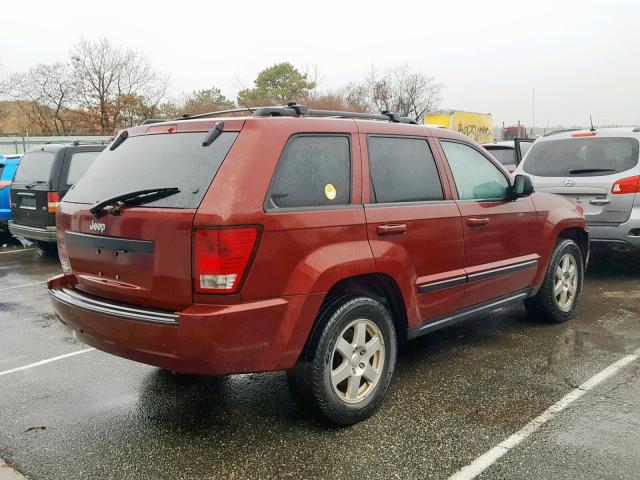 1J8GR48K68C235152 - 2008 JEEP GRAND CHER MAROON photo 4