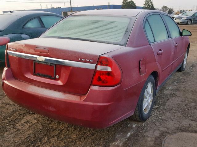 1G1ZT52804F232446 - 2004 CHEVROLET MALIBU LS 勃艮第红 照片 4