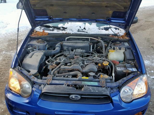 JF1GG65504H821775 - 2004 SUBARU IMPREZA TS BLUE photo 7