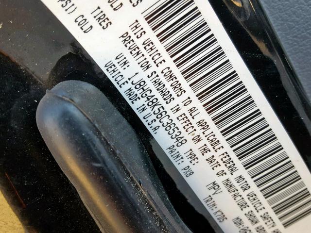 1J8HG48K56C365348 - 2006 JEEP COMMANDER Qara foto 10