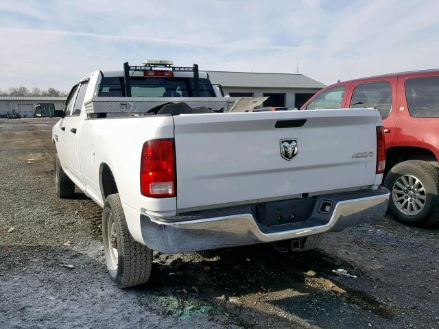 3C6UD5HL2CG254950 - 2012 DODGE RAM 2500 S WHITE photo 3