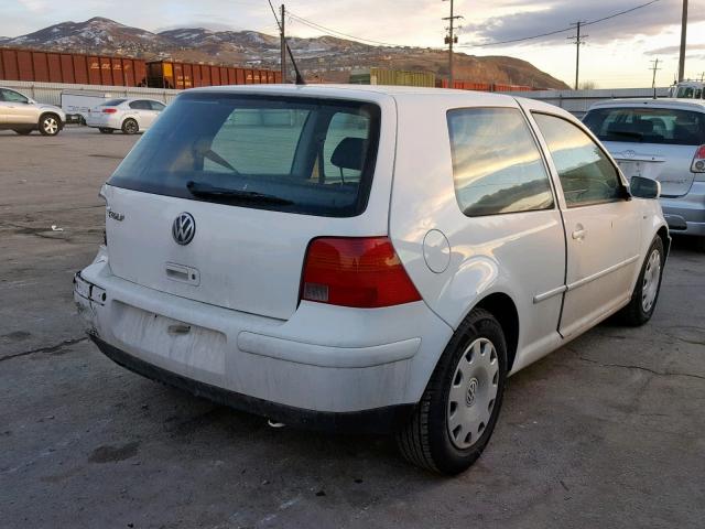 9BWBK61J434018064 - 2003 VOLKSWAGEN GOLF GL WHITE photo 4