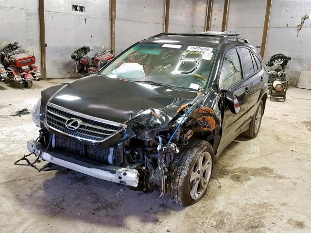 JTJHW31UX72031689 - 2007 LEXUS RX 400H BLACK photo 2