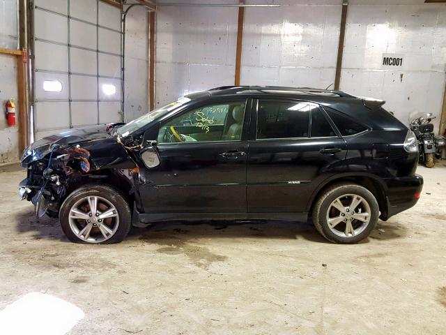 JTJHW31UX72031689 - 2007 LEXUS RX 400H BLACK photo 9