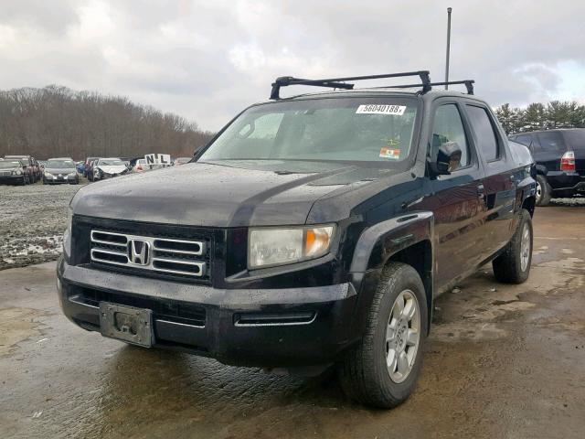 2HJYK16557H538216 - 2007 HONDA RIDGELINE BLACK photo 2