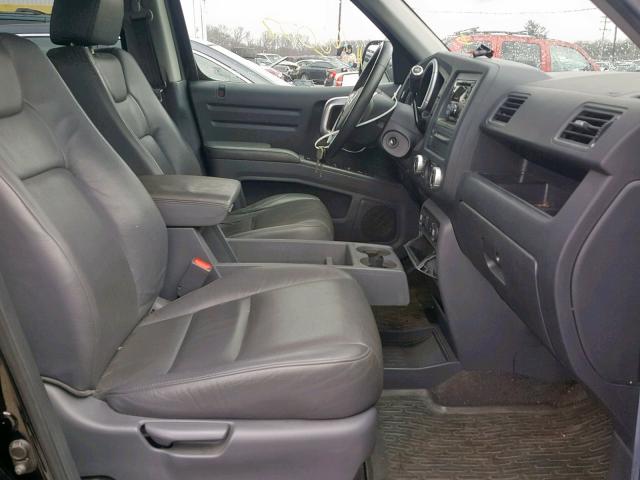 2HJYK16557H538216 - 2007 HONDA RIDGELINE BLACK photo 5