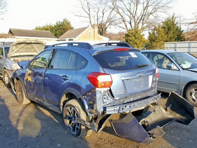 JF2GPABC9HH238628 - 2017 SUBARU CROSSTREK BLUE photo 3