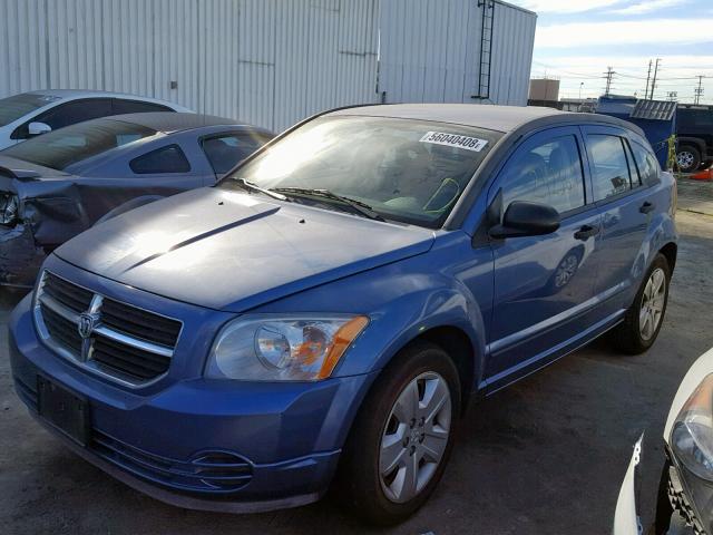 1B3HB48B07D209494 - 2007 DODGE CALIBER SX BLUE photo 2