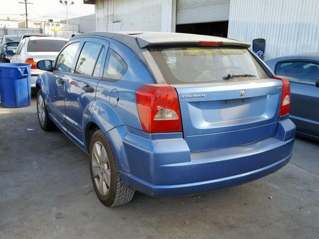 1B3HB48B07D209494 - 2007 DODGE CALIBER SX BLUE photo 3