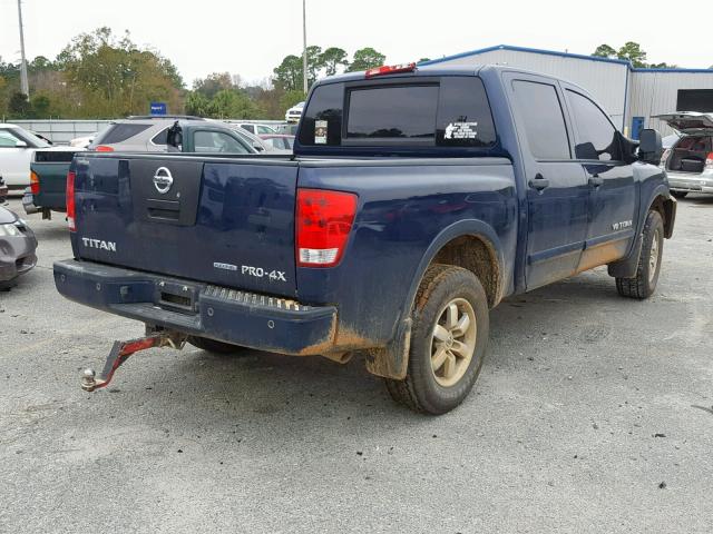 1N6BA0ECXCN330967 - 2012 NISSAN TITAN S BLUE photo 4